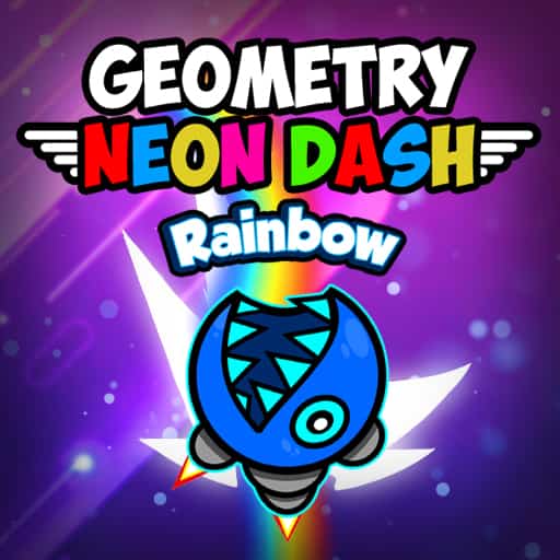 Geometry Neon Dash Rainbow 